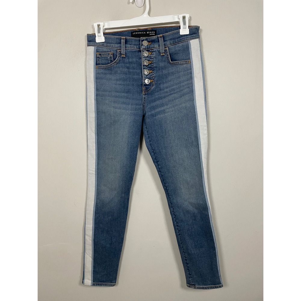 Veronica Beard Debbie‎ High Rise Skinny Jeans In Beacon Wash Size 25/0